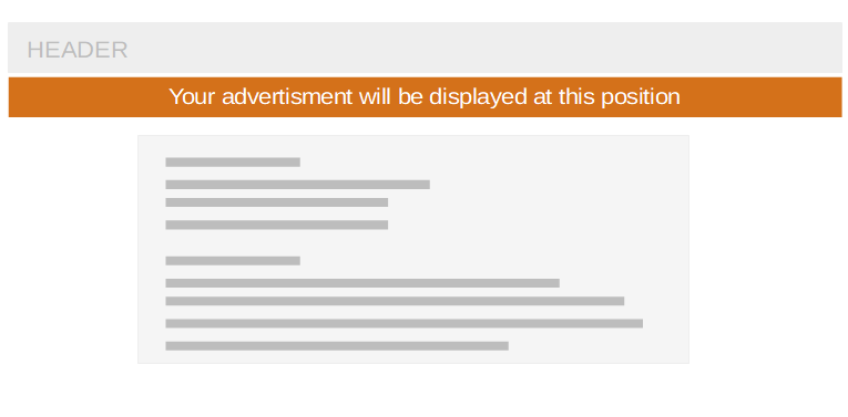 Advertisment Slot on my Blog